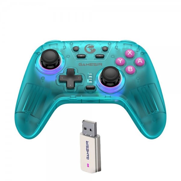 GameSir Nova HD Rumble Spelkontroll 2.4G Neon Teal