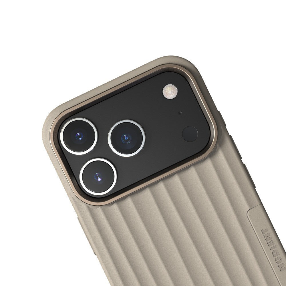 Nudient iPhone 17 Pro/iPhone 18 Pro Skal Bold Case MagSafe Linen Beige