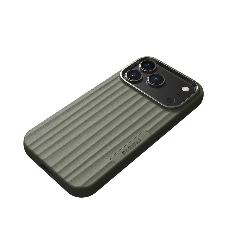 Nudient iPhone 17 Pro/iPhone 18 Pro Skal Bold Case MagSafe Olive Green