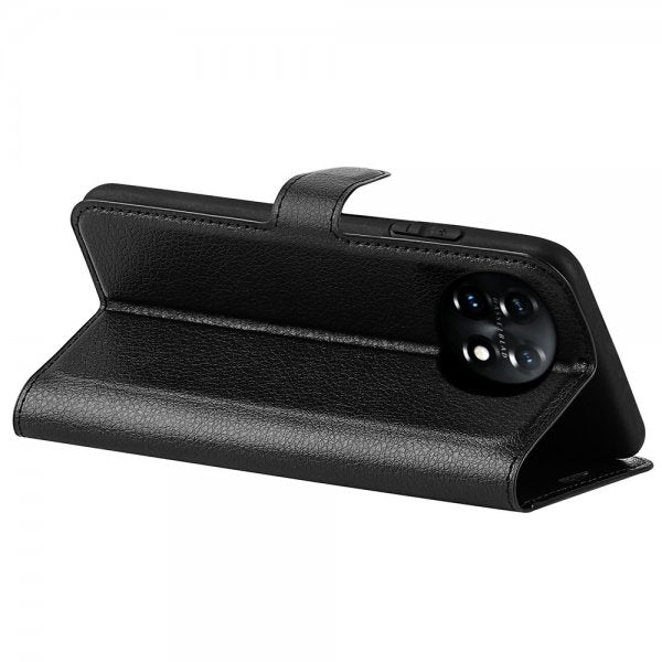 OnePlus 11 Fodral Litchi Svart