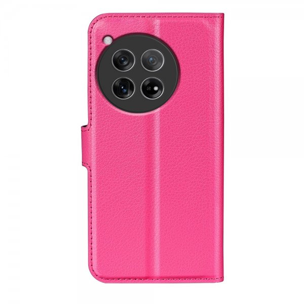 OnePlus 12 Fodral Litchi Magenta