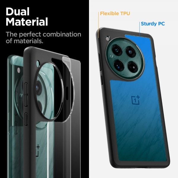 Spigen OnePlus 12 Skal Ultra Hybrid Matte Black