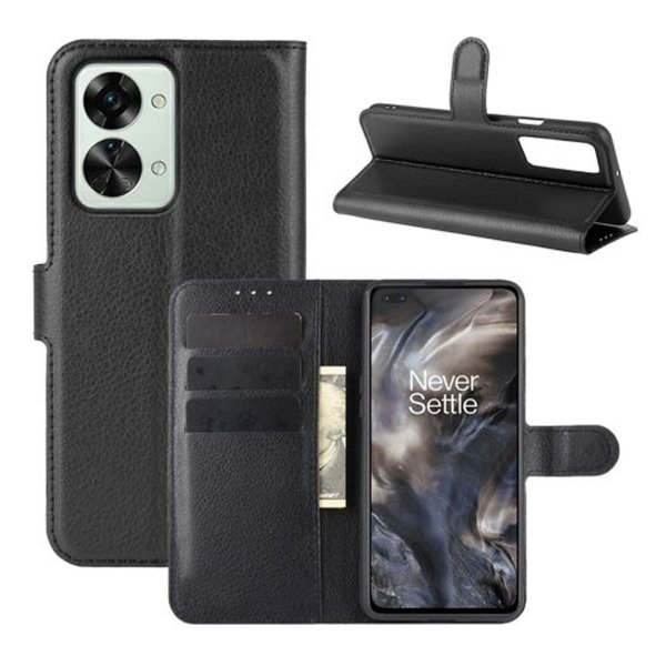 OnePlus Nord 2T Fodral med Stativ Svart