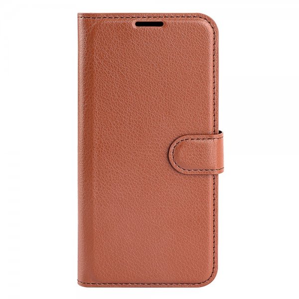 OnePlus Nord CE 2 5G Fodral Litchi Brun