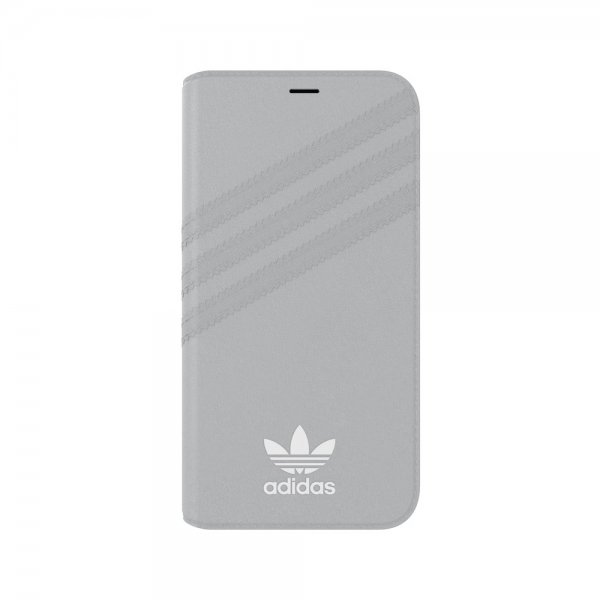 Adidas iPhone X/Xs Fodral OR Booklet Case Suede FW18 Grå