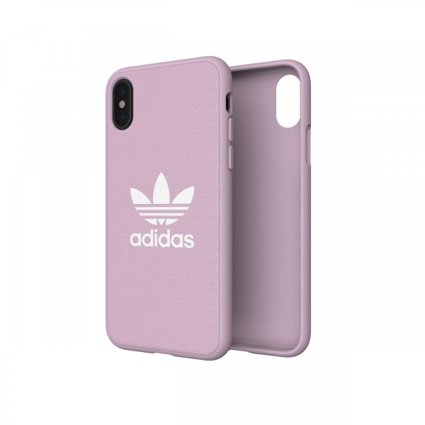 Adidas iPhone X/Xs Skal OR Moulded Case Canvas FW18 Clear Pink