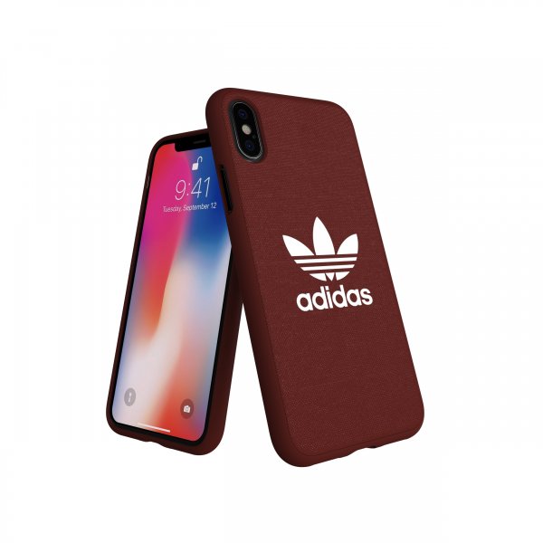 Adidas iPhone X/Xs Skal OR Trefoil Snap Case Canvas FW18 Maroon