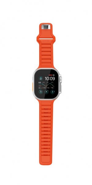 KeyBudz Apple Watch 44/45/46mm/Apple Watch Ultra Armband Journey Electric Orange