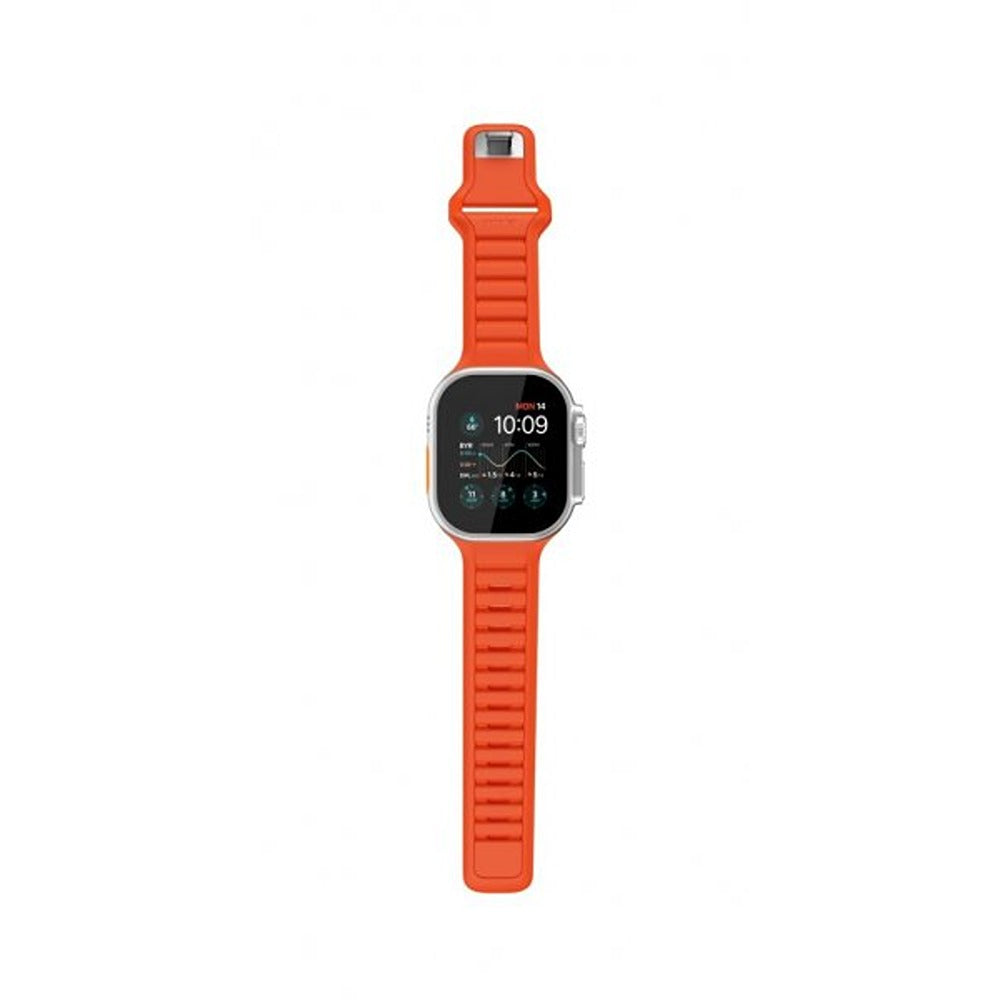 KeyBudz Apple Watch 44/45/46mm/Apple Watch Ultra Armband Journey Electric Orange