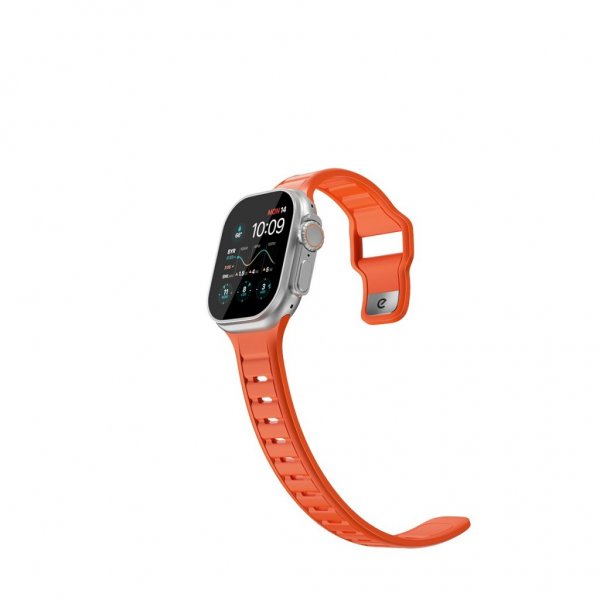 KeyBudz Apple Watch 44/45/46mm/Apple Watch Ultra Armband Journey Electric Orange