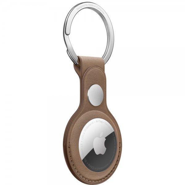Apple Original AirTag Hållare FineWoven Nyckelring Taupe