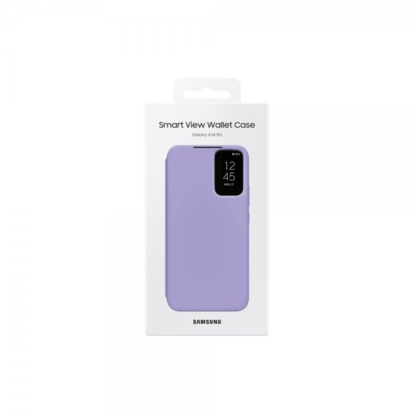 Samsung Original Galaxy A34 5G Fodral Smart View Wallet Case Blueberry