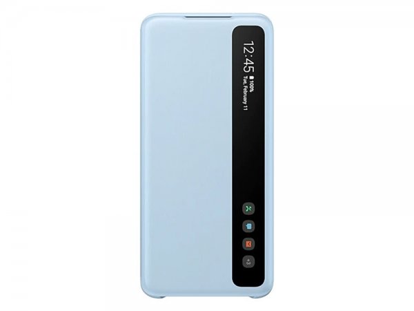 Samsung Original Galaxy S20 Fodral Smart Clear View Cover Blå