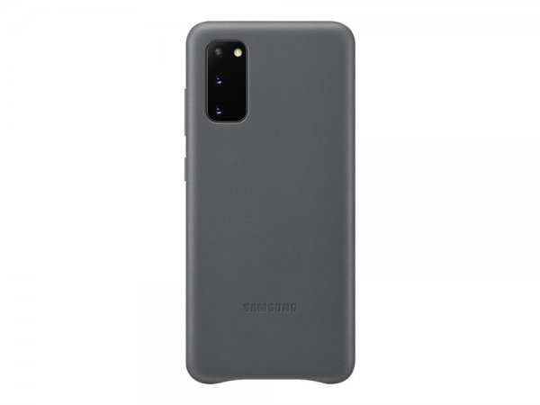 Samsung Original Galaxy S20 Skal Leather Cover Grå