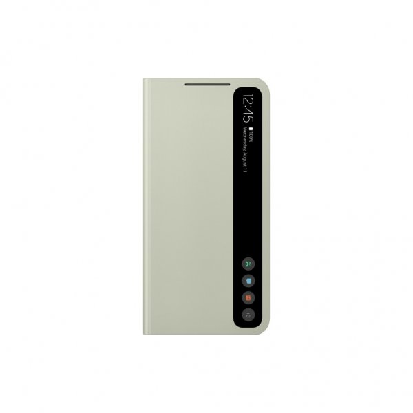 Samsung Original Galaxy S21 FE Fodral Smart Clear View Cover Olive Green