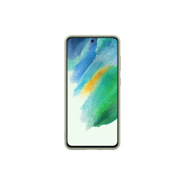 Samsung Original Galaxy S21 FE Skal Silicone Cover Olive Green