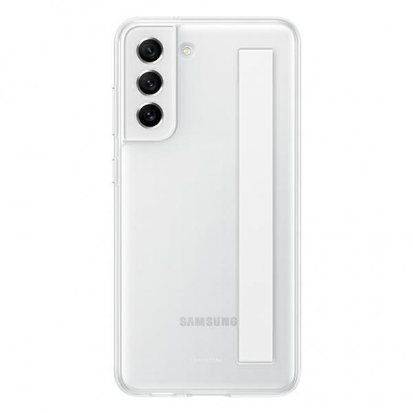 Samsung Original Galaxy S21 FE Skal Slim Strap Cover Vit