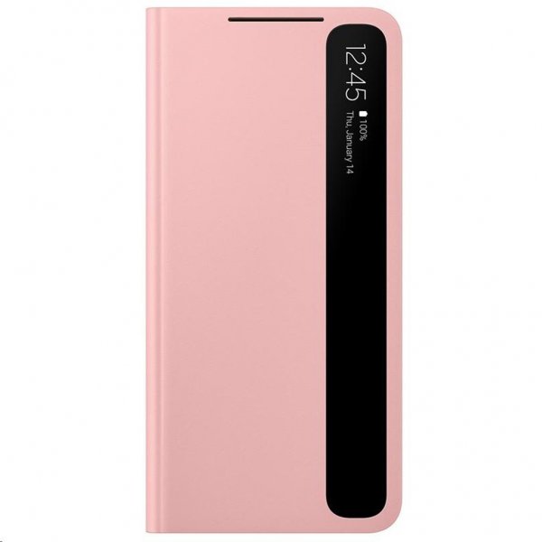 Samsung Original Galaxy S21 Fodral Smart Clear View Cover Rosa
