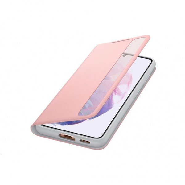 Samsung Original Galaxy S21 Plus Fodral Smart Clear View Cover Rosa