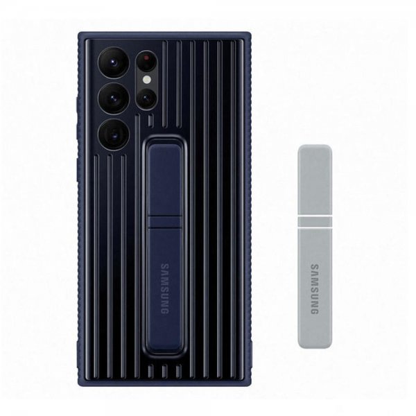 Samsung Original Galaxy S22 Ultra Skal Protective Standing Cover Navy