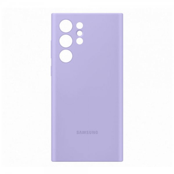 Samsung Original Galaxy S22 Ultra Skal Silicone Cover Lavender