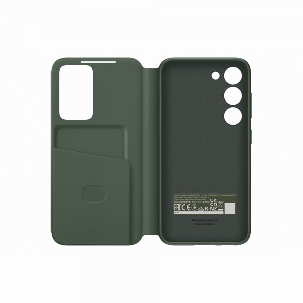 Samsung Original Galaxy S23 Fodral Smart View Wallet Case Khaki