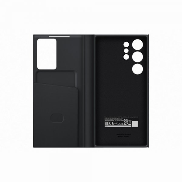 Samsung Original Galaxy S23 Ultra Fodral Smart View Wallet Case Svart