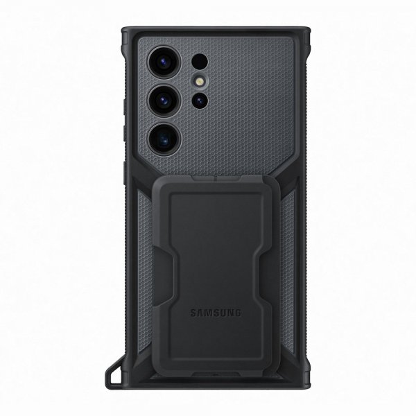 Samsung Original Galaxy S23 Ultra Skal Rugged Gadget Case Svart
