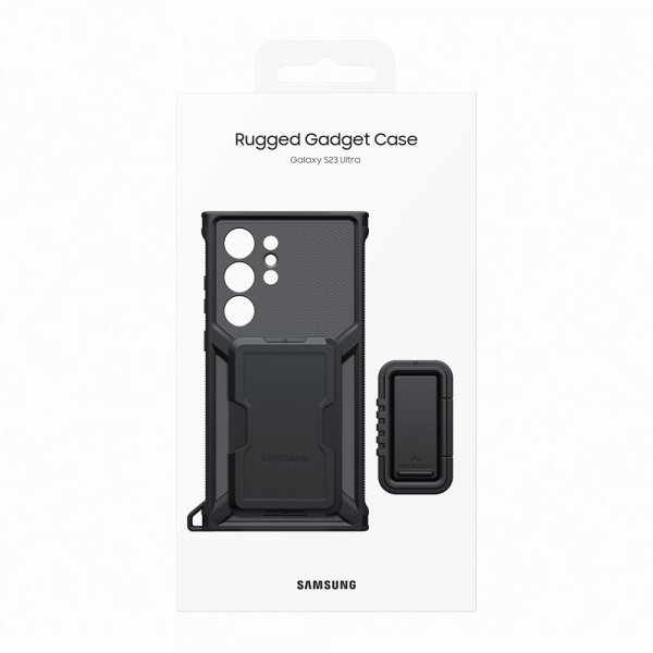 Samsung Original Galaxy S23 Ultra Skal Rugged Gadget Case Svart