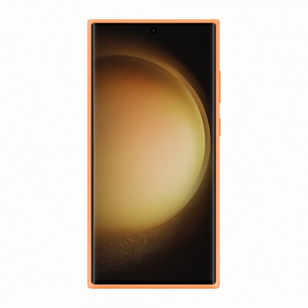 Samsung Original Galaxy S23 Ultra Skal Silicone Cover Orange