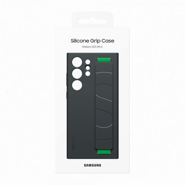 Samsung Original Galaxy S23 Ultra Skal Silicone Grip Case Svart