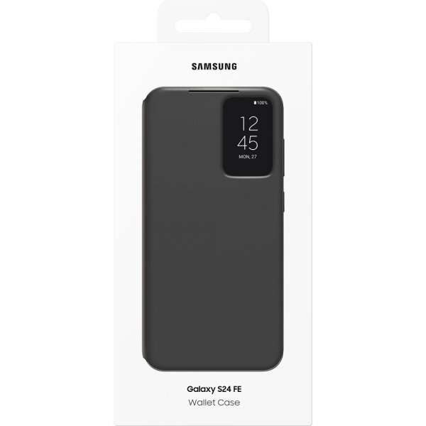 Samsung Original Galaxy S24 FE Fodral Smart View Wallet Case Svart