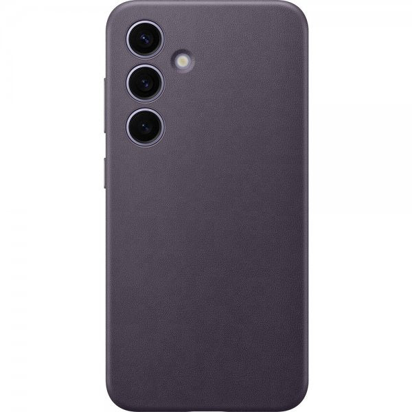 Samsung Galaxy S24 Plus Skal Vegan Leather Case Dark Violet