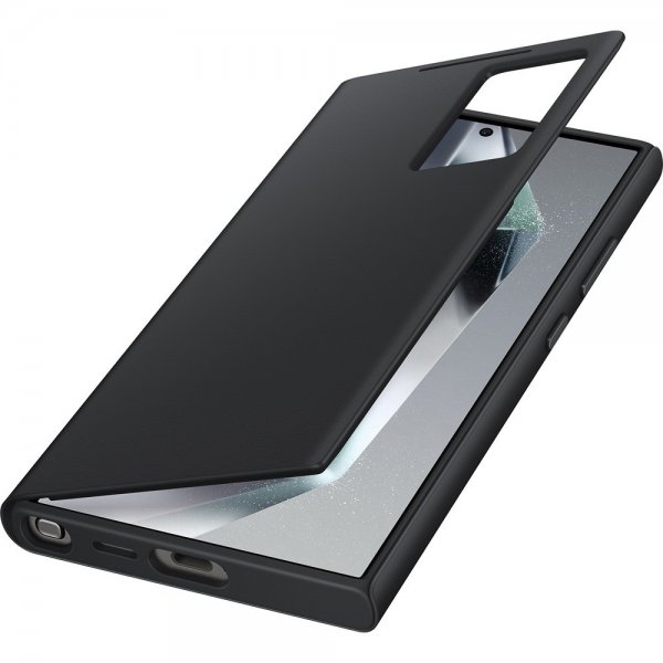 Samsung Original Galaxy S24 Ultra Fodral Smart View Wallet Case Svart