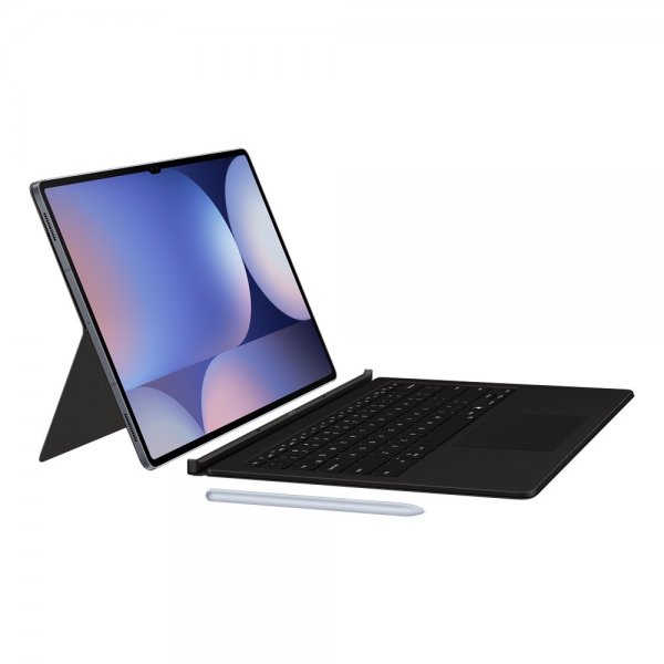 Samsung Original Galaxy Tab S9 Ultra/S10 Ultra Fodral Book Cover Keyboard Svart