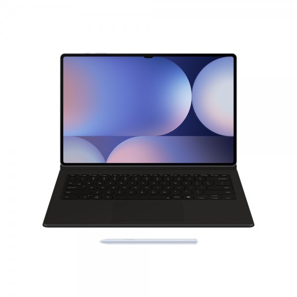 Samsung Original Galaxy Tab S9 Ultra/S10 Ultra Fodral Book Cover Keyboard Svart