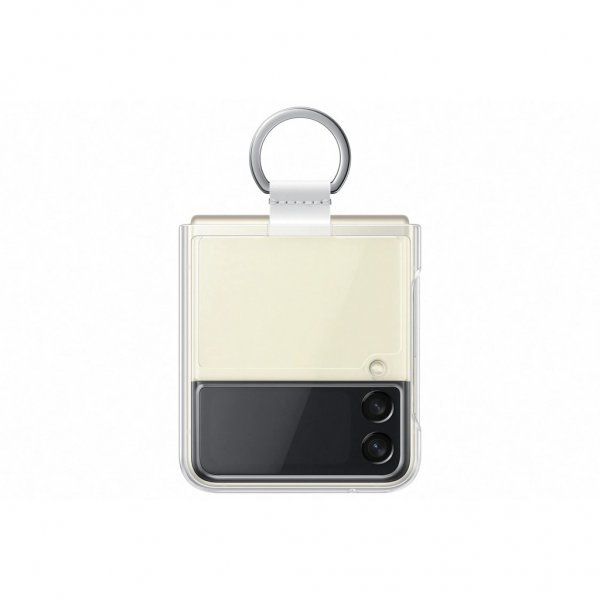 Samsung Original Galaxy Z Flip 3 Skal Clear Cover with Ring Transparent