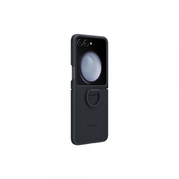 Samsung Original Galaxy Z Flip 5 Skal Silicone Case with Ring Indigo