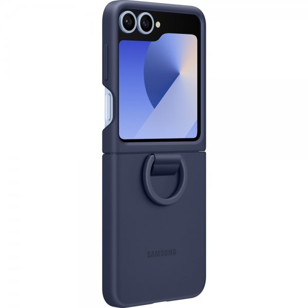 Samsung Original Galaxy Z Flip 6/Flip 7 FE Skal Silicone Case Navy