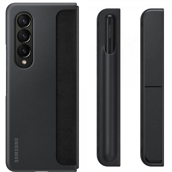 Samsung Original Galaxy Z Fold 4 Fodral Standing Cover with Pen Svart