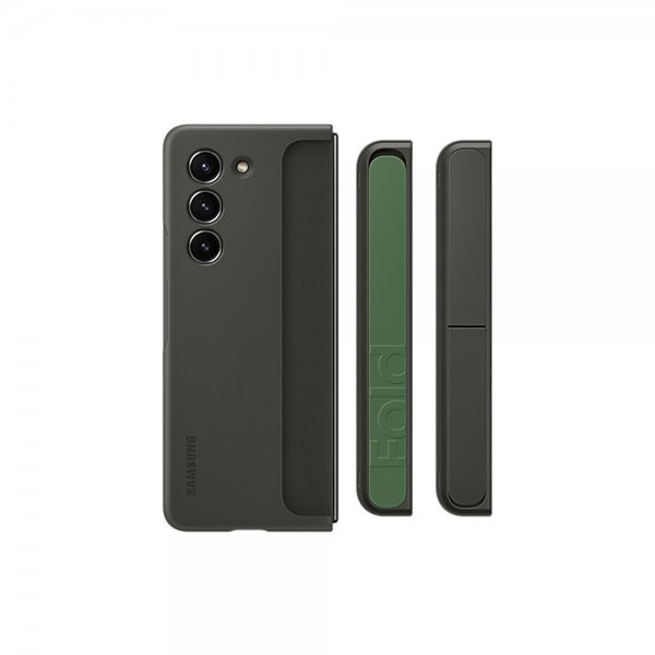 Samsung Original Galaxy Z Fold 5 Skal Standing Case with Strap Graphite