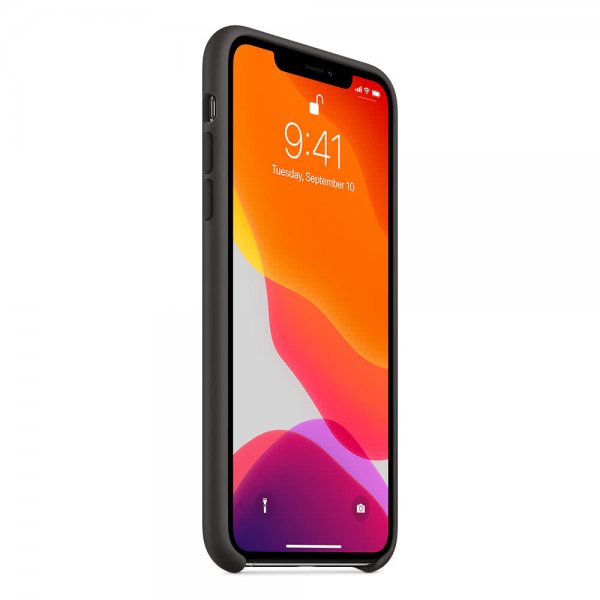 Apple Original iPhone 11 Pro Max Skal Silicone Case Svart