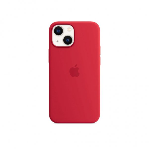 Apple Original iPhone 13 Mini Skal Silicone Case MagSafe Röd
