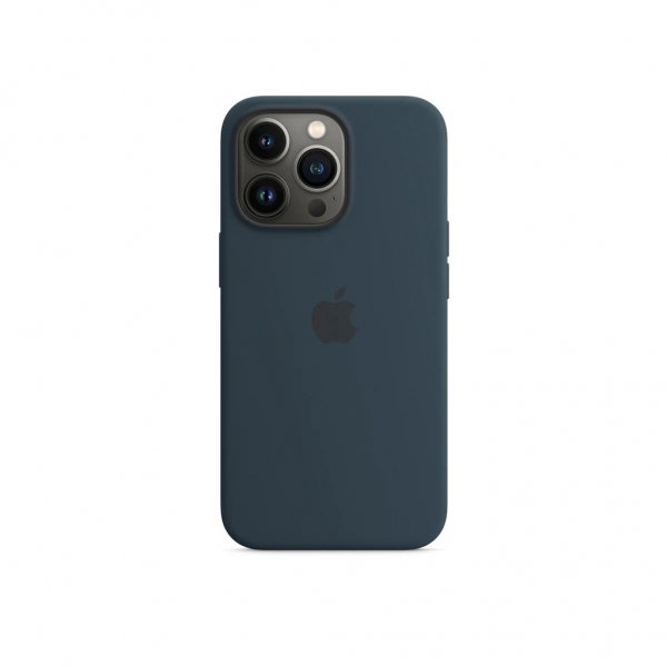 Apple Original iPhone 13 Pro Skal Silicone Case MagSafe Bläckblå