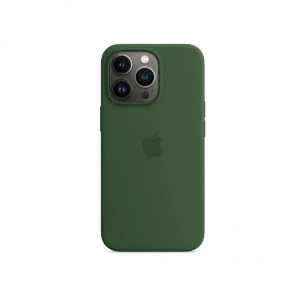 Apple Original iPhone 13 Pro Skal Silicone Case MagSafe Klöver