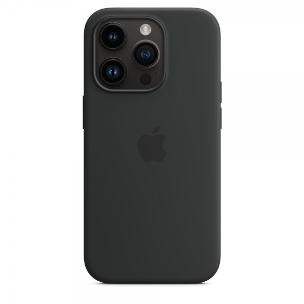 Apple Original iPhone 14 Pro Skal Silicone Case MagSafe Midnatt