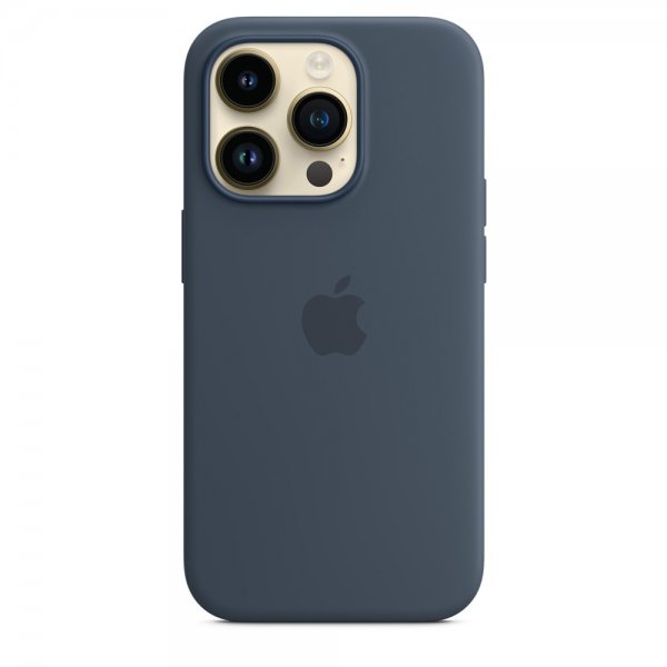 Apple Original iPhone 14 Pro Skal Silicone Case MagSafe Stormblå