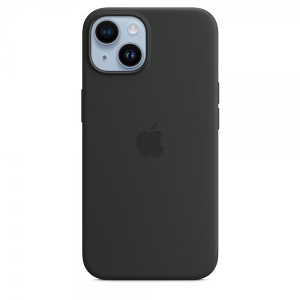 Apple Original iPhone 14 Skal Silicone Case MagSafe Midnatt