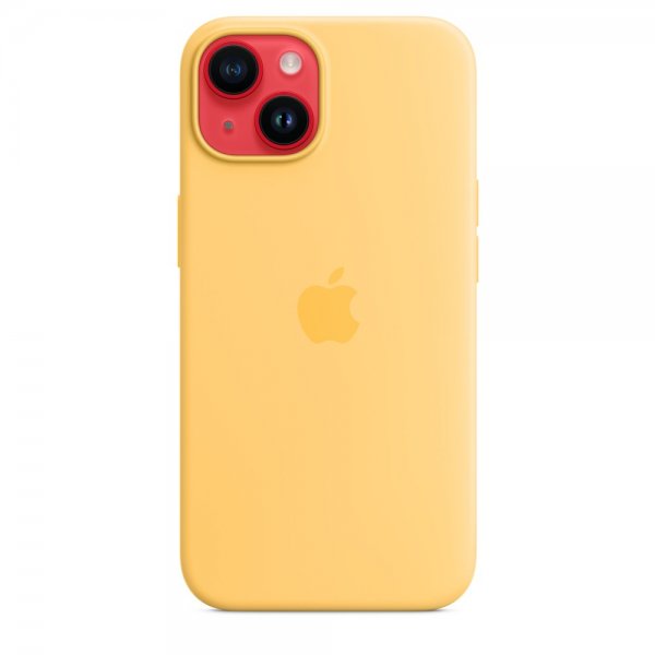 Apple Original iPhone 14 Skal Silicone Case MagSafe Solsken