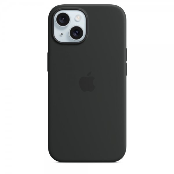 Apple Original iPhone 15 Plus Skal Silikon MagSafe Svart